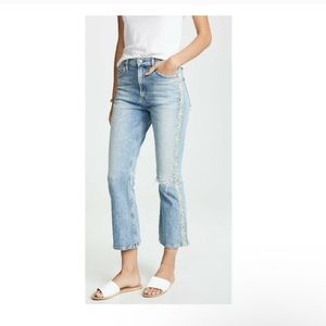 Citizens of humanity demy flare flora crop jeans